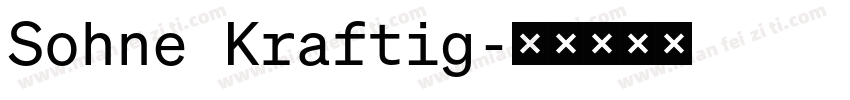 Sohne Kraftig字体转换